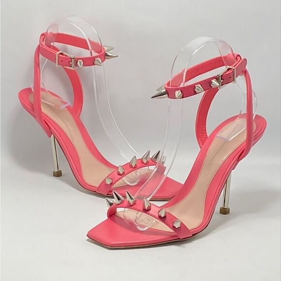 Alexander McQueen Punk Stud Leather Ankle-Strap Sandals size 37.5 - Picture 7 of 13